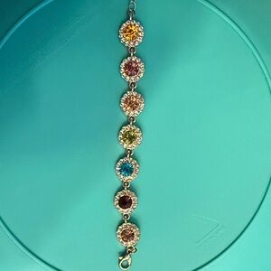 Elegant Multi-Color Gemstone Bracelet